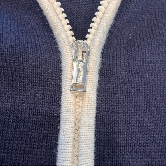 Lauren Ralph Lauren Active  Women's Hooded Zip Up Sweater Navy White Sz 2X NEW - Picture 7 of 11